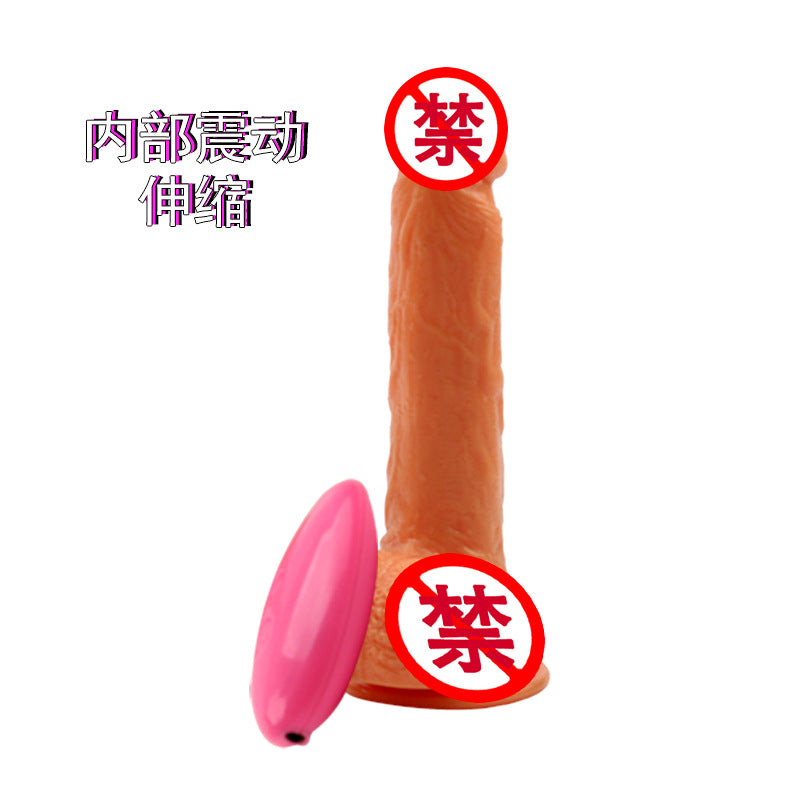 Charging heating rocking vibration simulation penis suction cup dildo jj female masturbator adult sex products