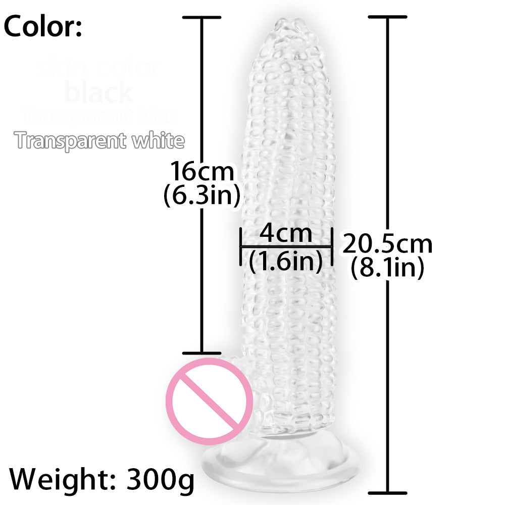 Simulated corn penis fake chicken fake penis particles g point stimulation female masturbator backyard anal plug sex toys