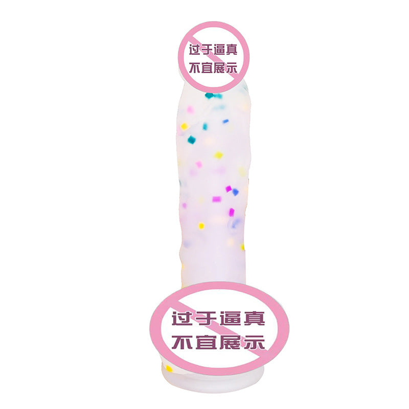 Female simulation adult penis crystal jelly dildo super thick sex toys adult wholesale hard fake cow cow