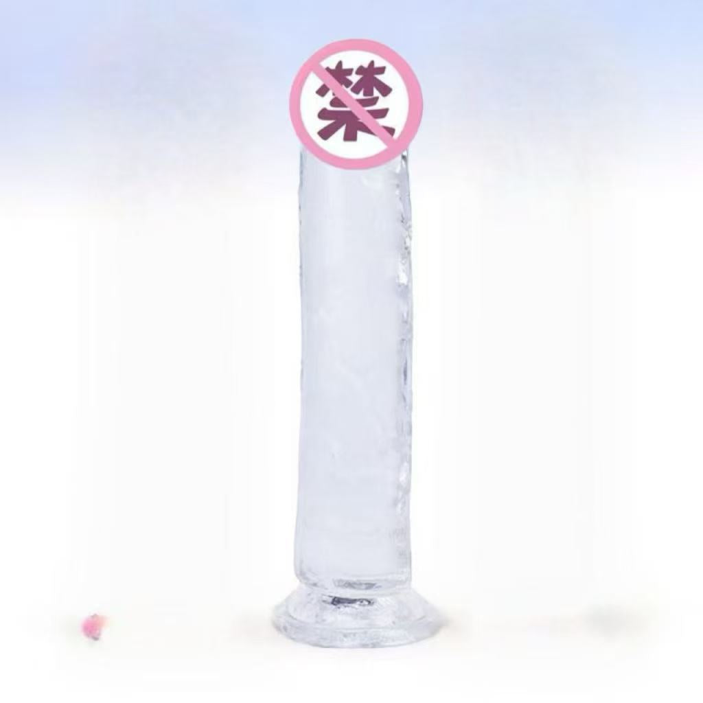Color transparent simulated penis realistic fake penis anal plug female masturbation appliance female adult sex toys batch