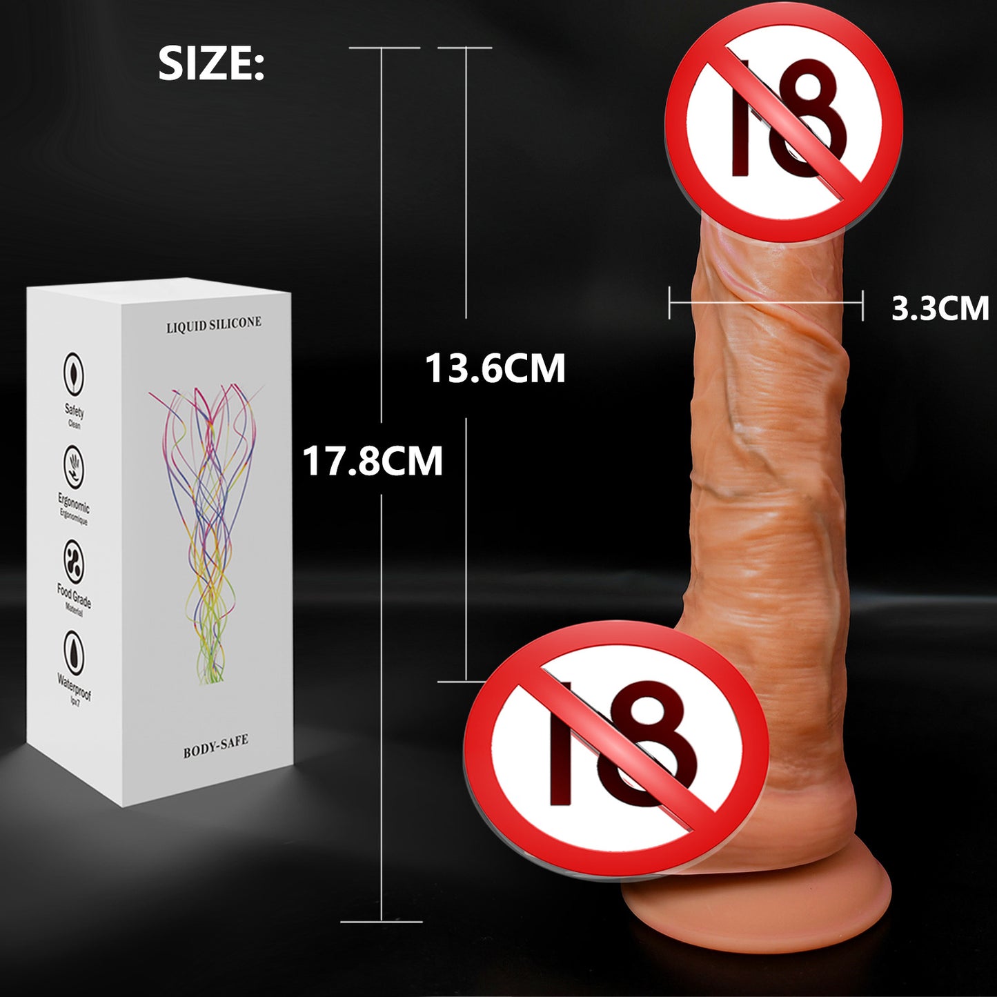 Amazon foreign trade super soft liquid silicone simulation penis female masturbator wearing adult products fake penis factory