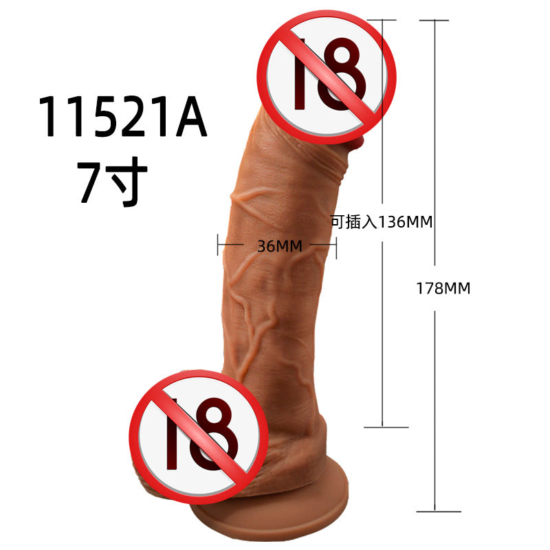 super soft liquid silicone simulation penis female masturbator wearing adult products fake penis