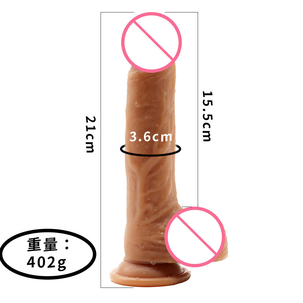 Fun Real Muscle Tyrant Masturbator Women's Liquid Silicone Super Soft Simulation Dildo Penis Female Sex Products