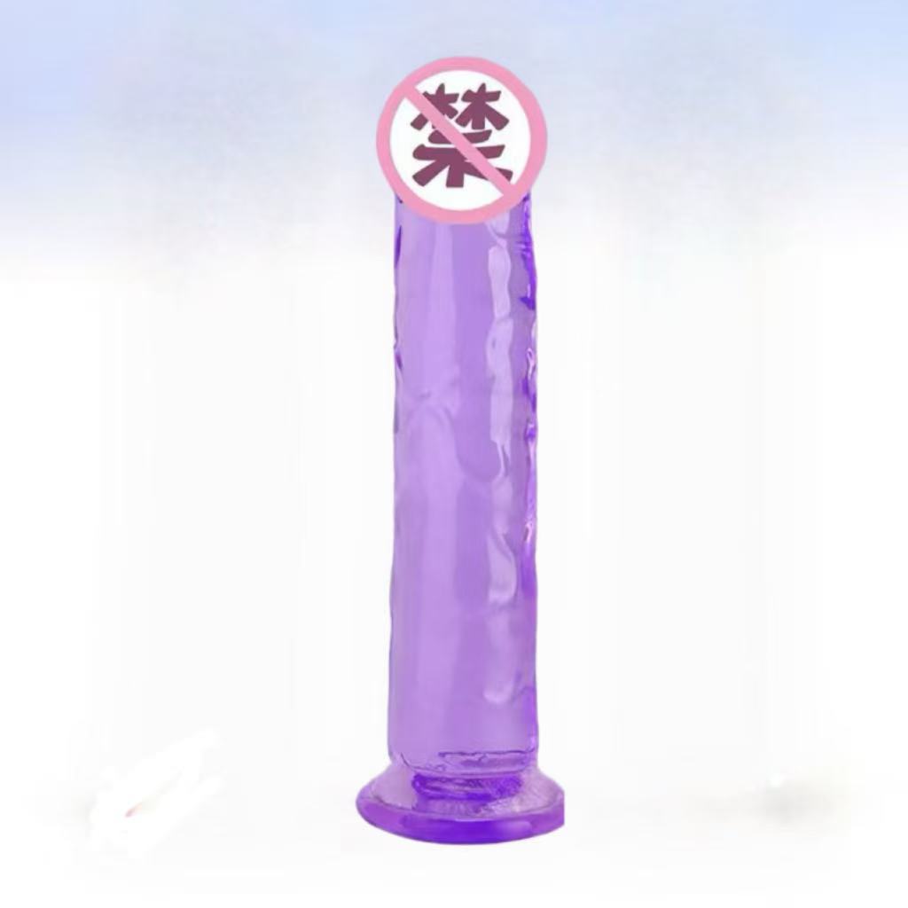 Color transparent simulated penis realistic fake penis anal plug female masturbation appliance female adult sex toys batch
