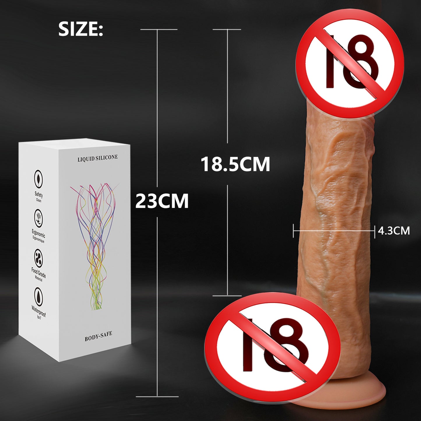 Amazon foreign trade super soft liquid silicone simulation penis female masturbator wearing adult products fake penis factory