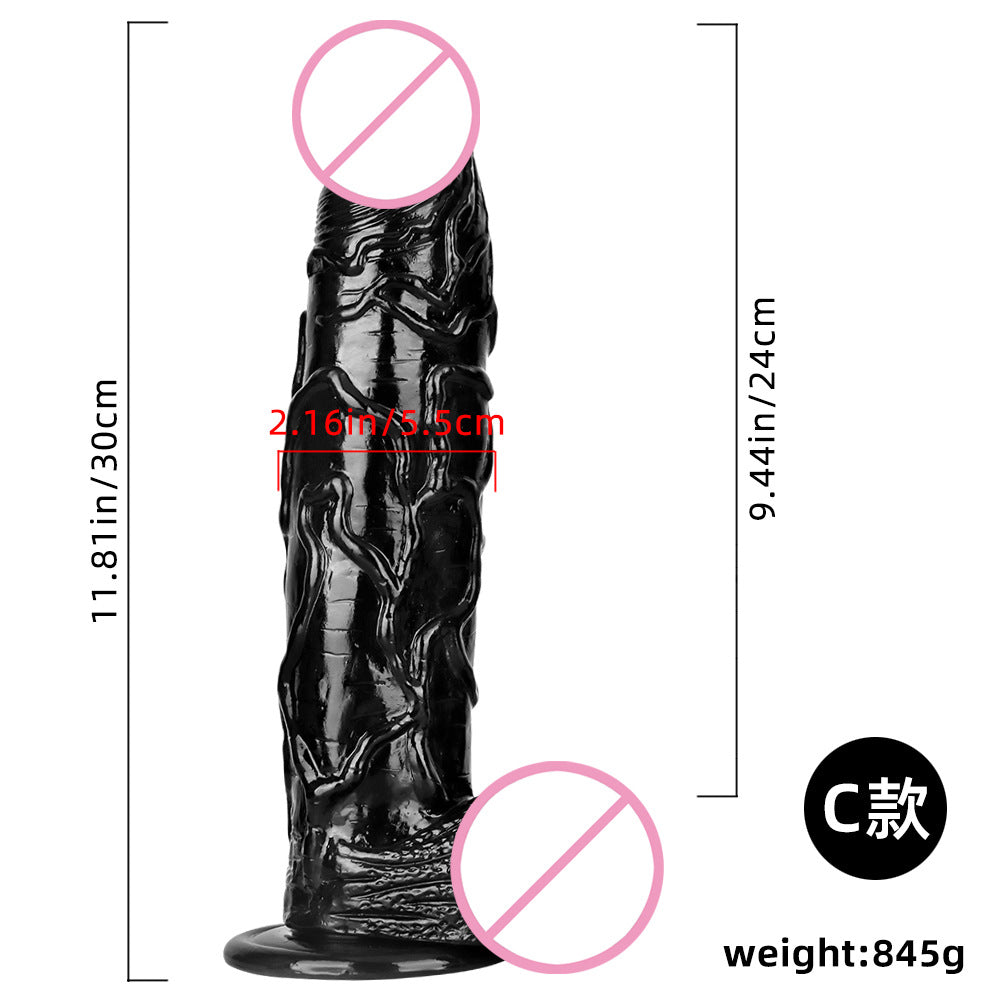 Black Big Dildo Large Thick Super Long Black Big Mac Big Simulation Dildo Stud Anal Plug Fisting Sex Tool