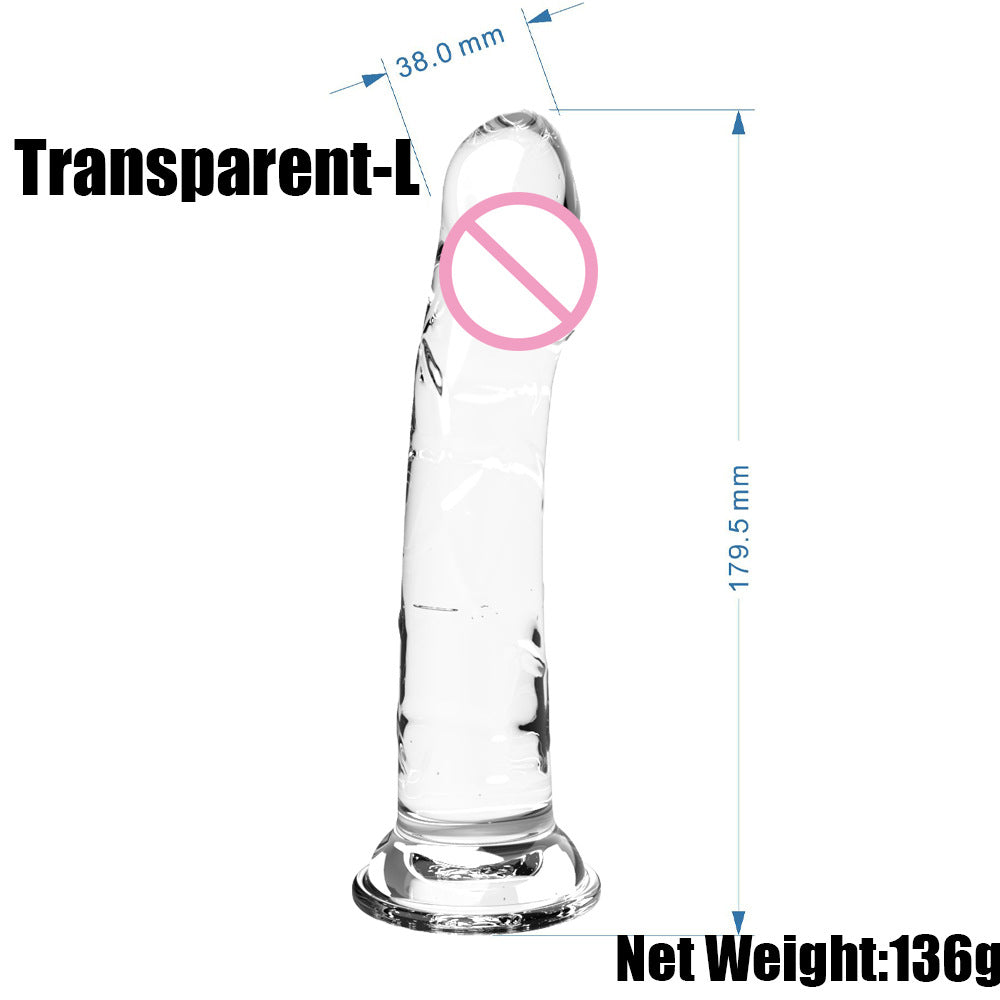 Simulated textured suction cup, penis, multi-colored jelly, dildo, adult sex products, manufacturers can send one piece at the source.