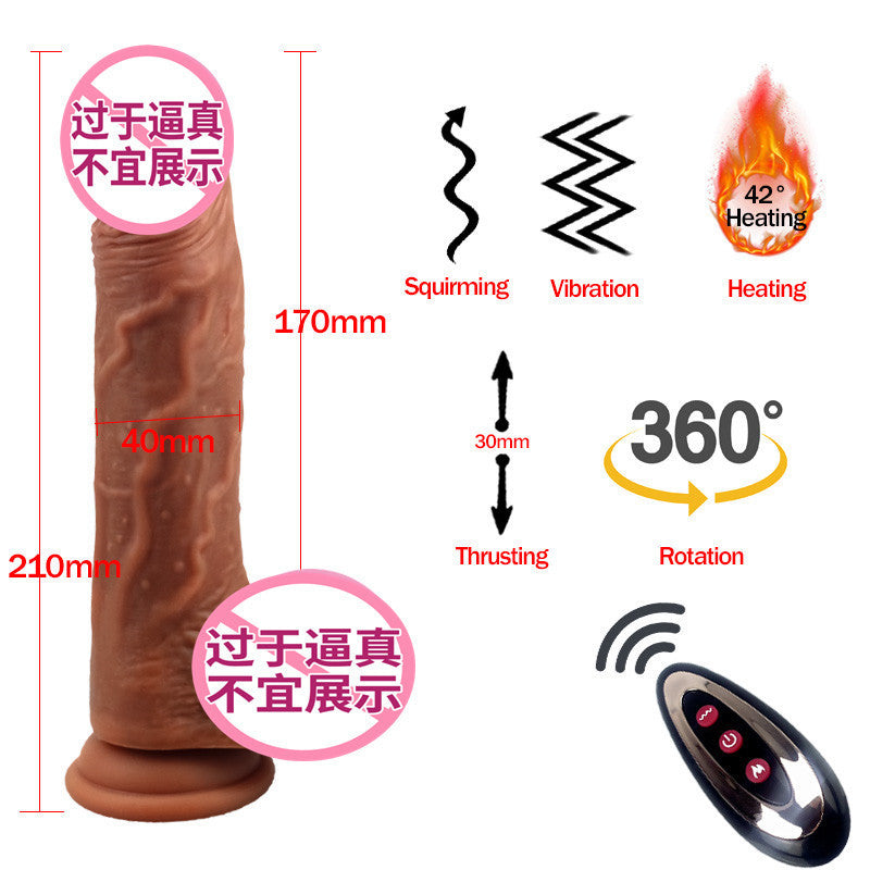 hot-selling silicone automatic thrusting telescopic simulation penis female dildo masturbator sex products