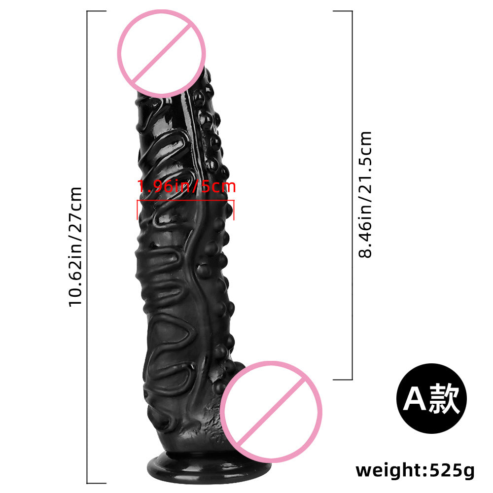 Black Big Dildo Large Thick Super Long Black Big Mac Big Simulation Dildo Stud Anal Plug Fisting Sex Tool