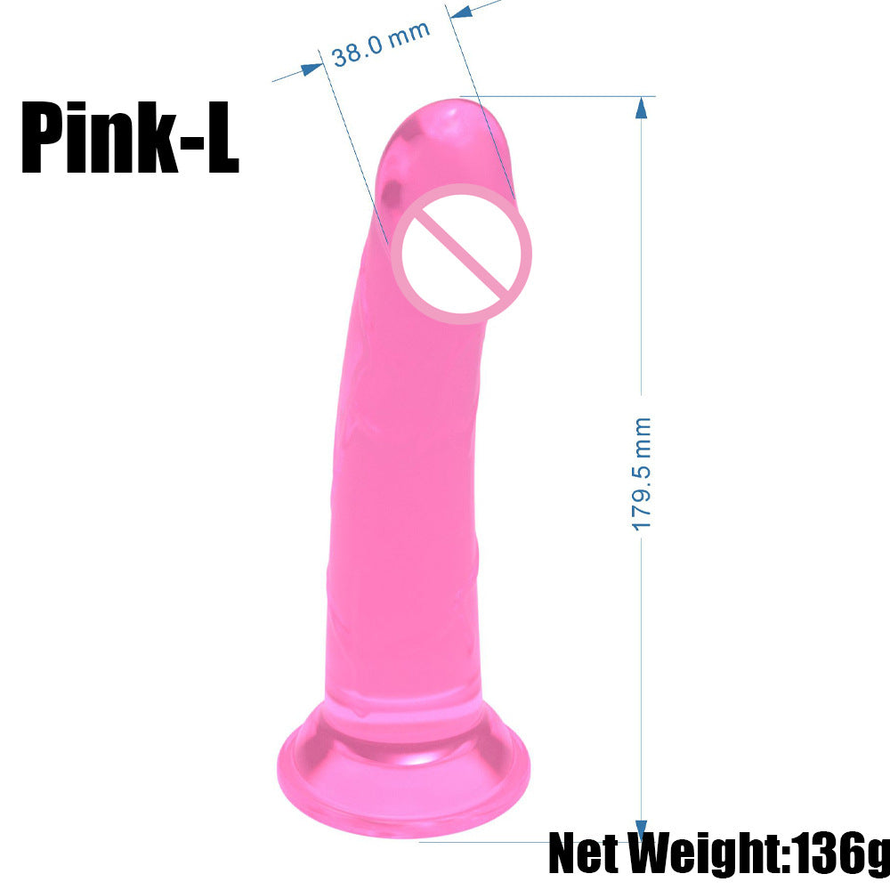 Simulated textured suction cup, penis, multi-colored jelly, dildo, adult sex products, manufacturers can send one piece at the source.