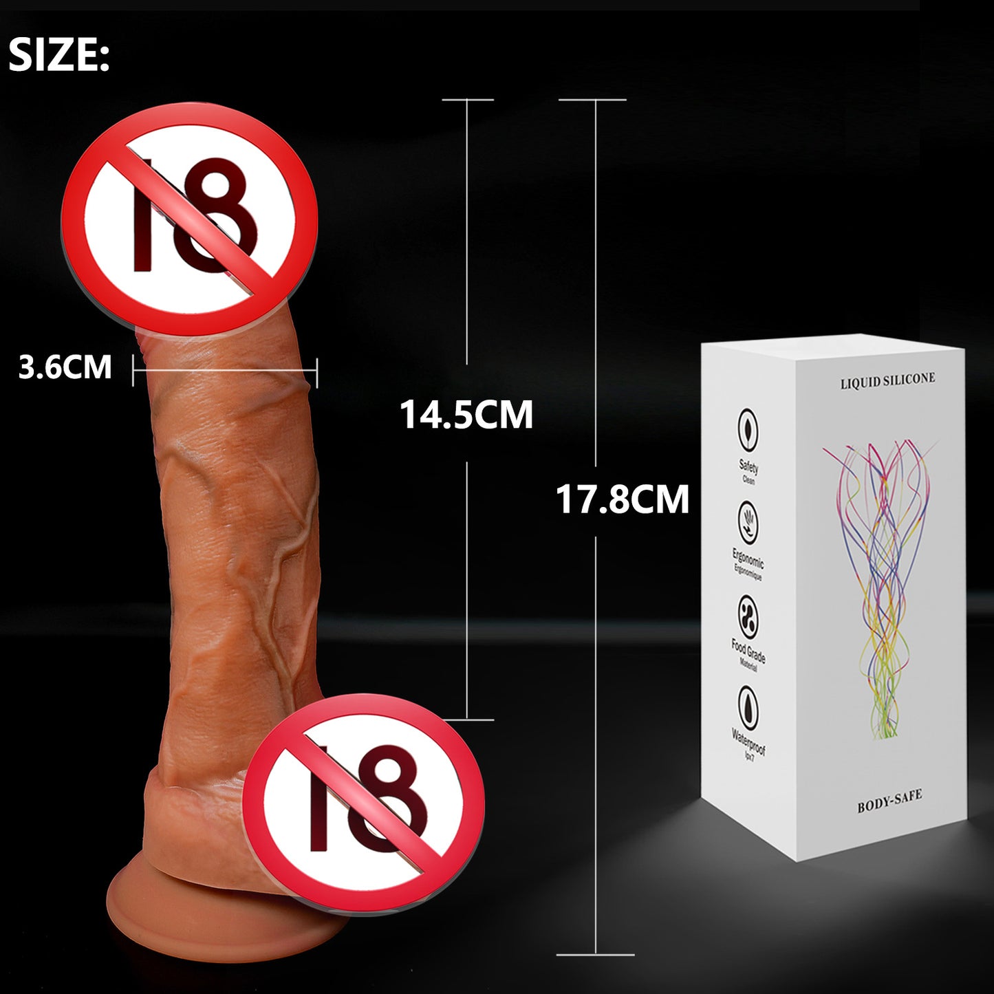Amazon foreign trade super soft liquid silicone simulation penis female masturbator wearing adult products fake penis factory