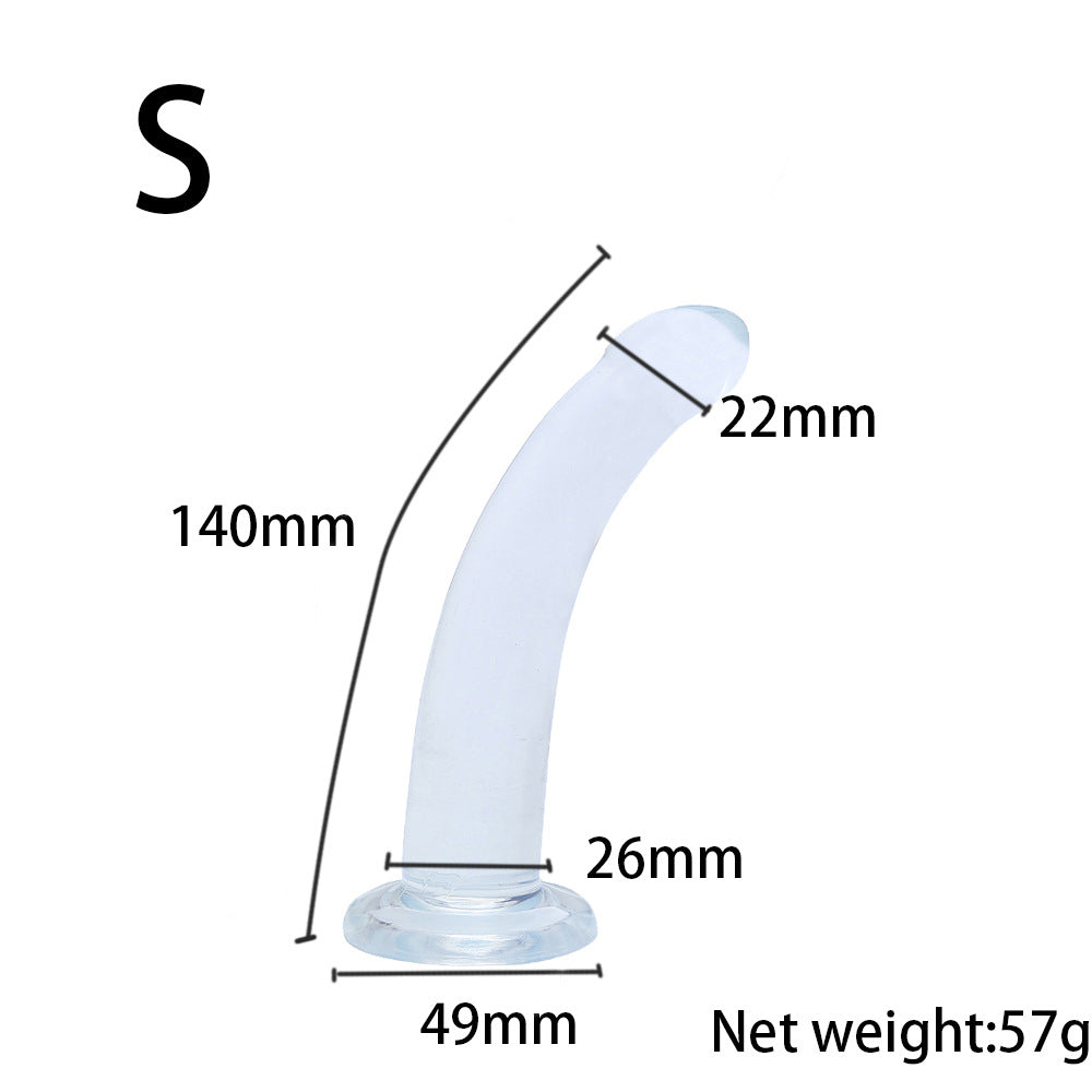 Transparent suction cup anal strip anal plug anal dilator for men and women, backyard masturbator simulation dildo gay gay products