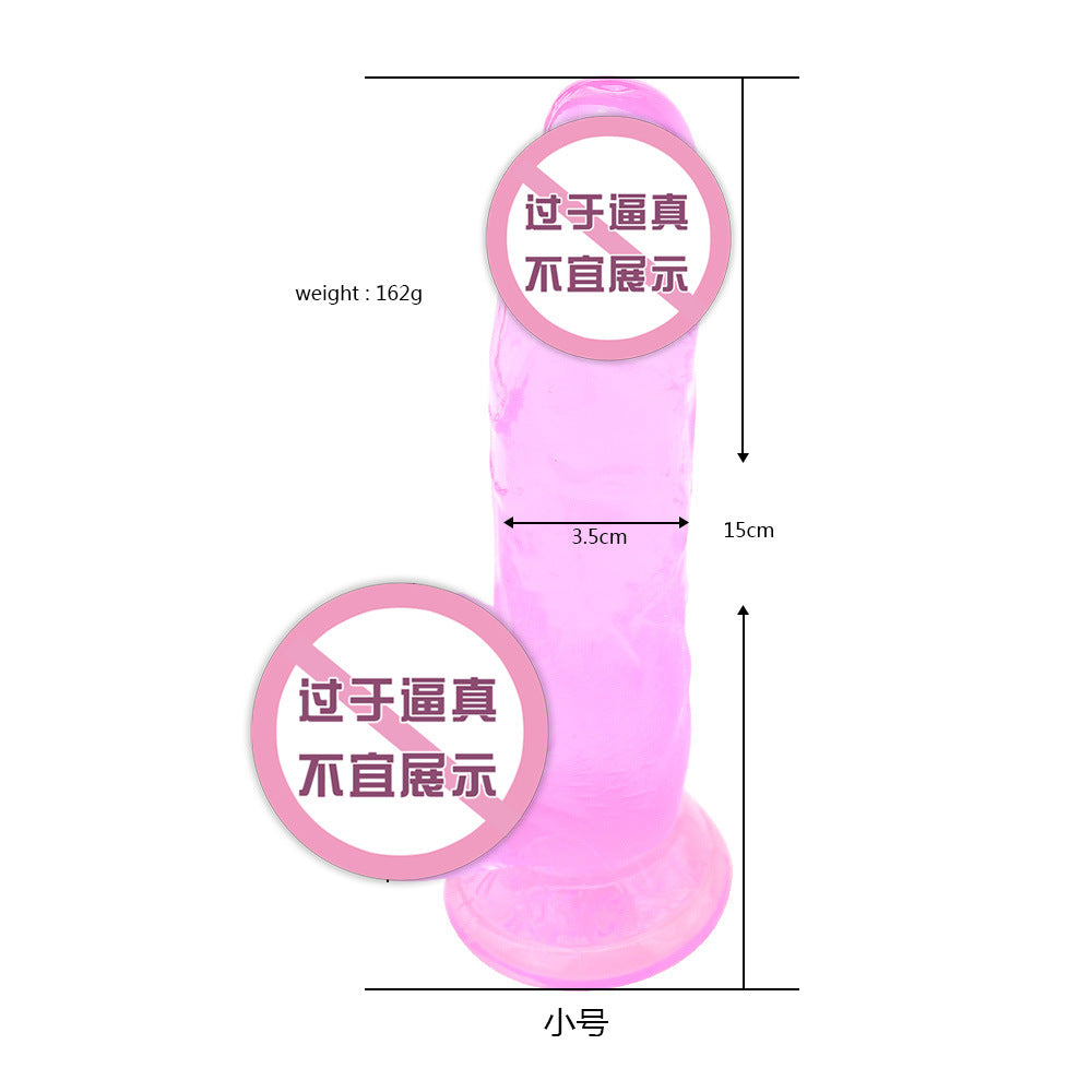 Adult products wholesale crystal transparent simulation penis masturbator dildo AliExpress Amazon regular explosion