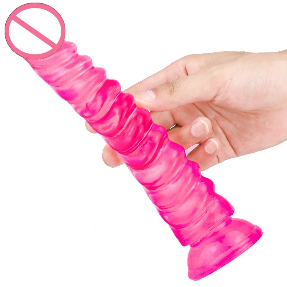 Factory dragon scale crystal simulation penis adult sex products backyard anal plug masturbation transparent male and female dildo