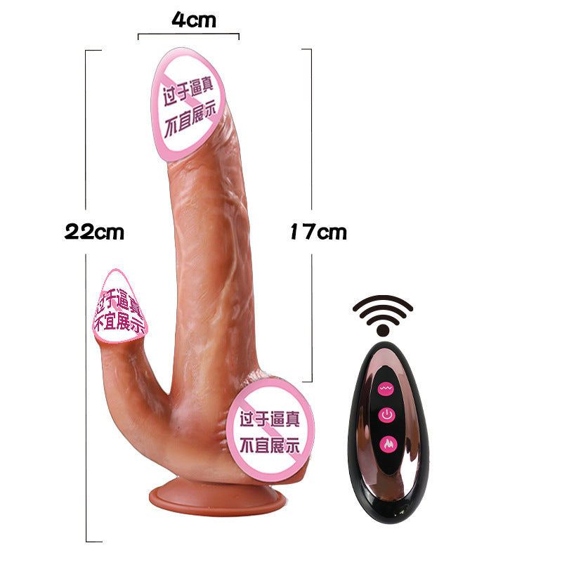 Wudi simulated dildo, heated and retractable dildo, female masturbation, massage vibrating stick, sex products, one piece is sent on behalf of others.