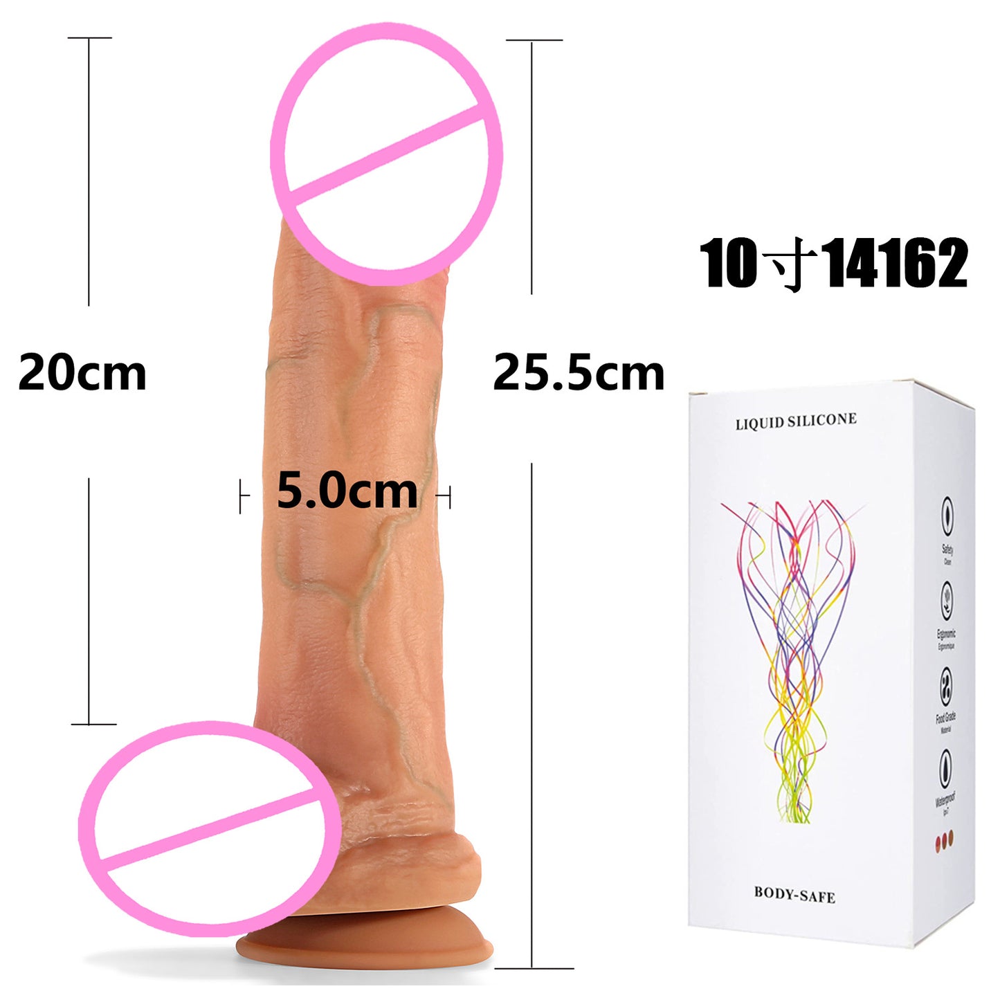 Female masturbation sex toy oversized silicone penis soft meat realistic fake penis adult sex toys fake jj wholesale