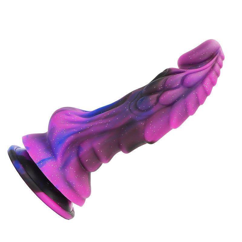 explosion multi-specification liquid silicone mixed color penis simulation special-shaped anal plug dildo female products wholesale