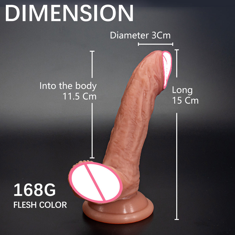 Yiqu Foreign Trade Liquid Silicone Female Simulation Dildo Penis Adult Sex Products Female Masturbator Batch