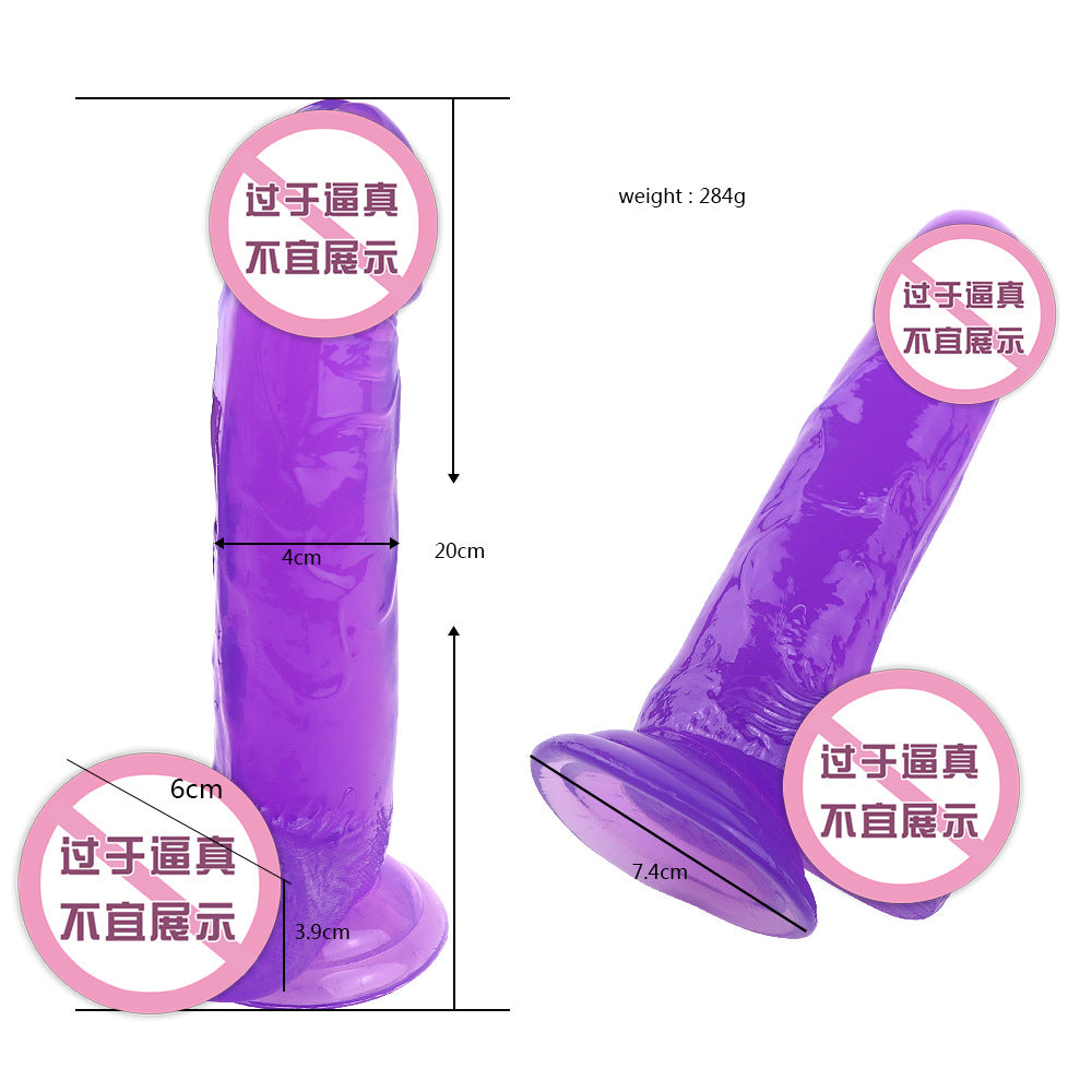 Adult products wholesale crystal transparent simulation penis masturbator dildo AliExpress Amazon regular explosion