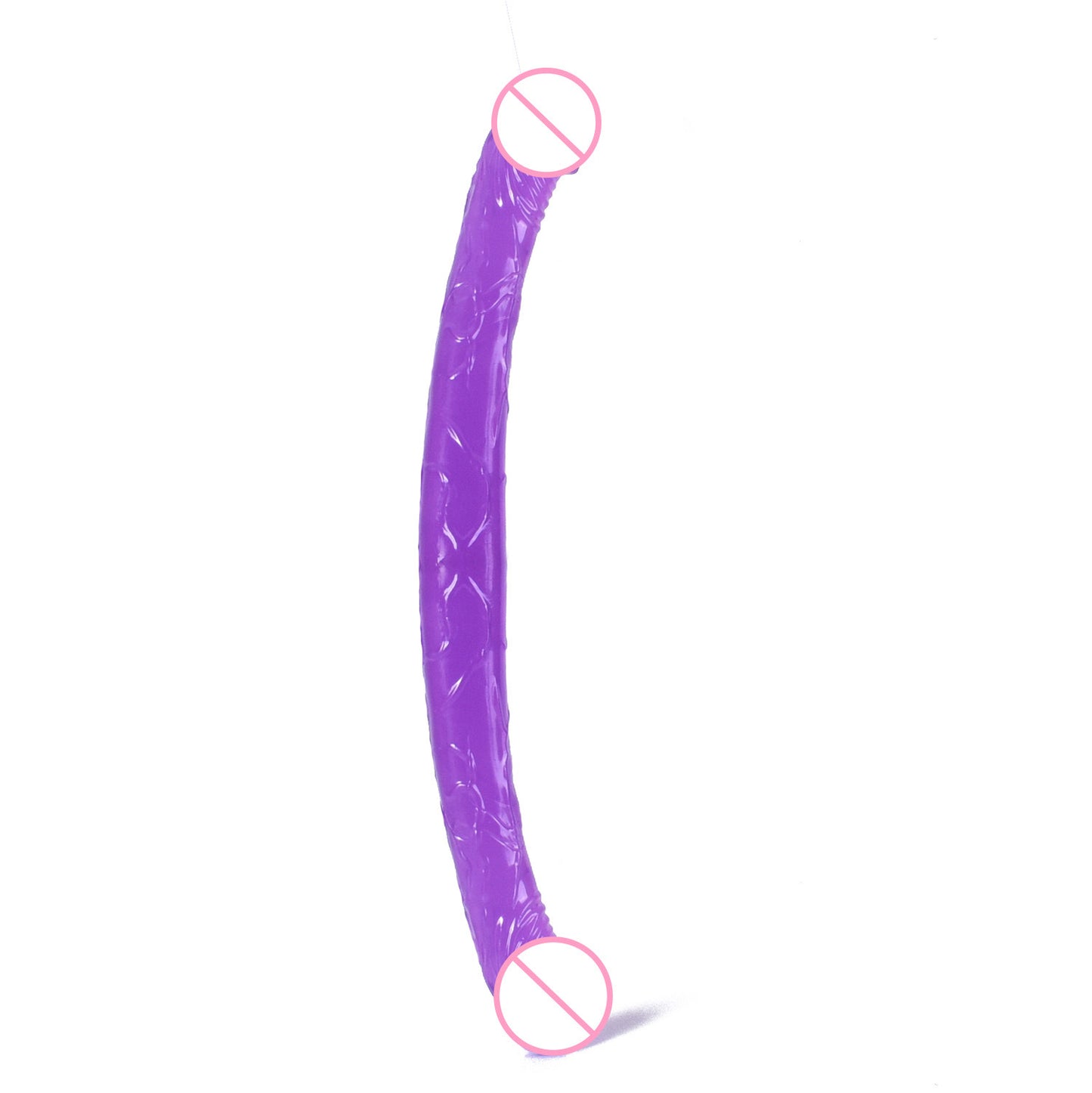 Cross-border double-headed penis simulation gay lesbian with extended transparent dildo color masturbator stick adult products