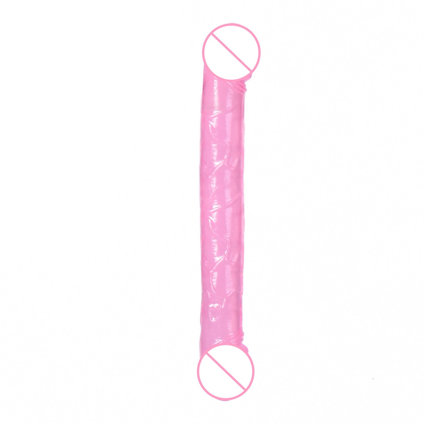 Cross-border double-headed penis simulation gay lesbian with extended transparent dildo color masturbator stick adult products