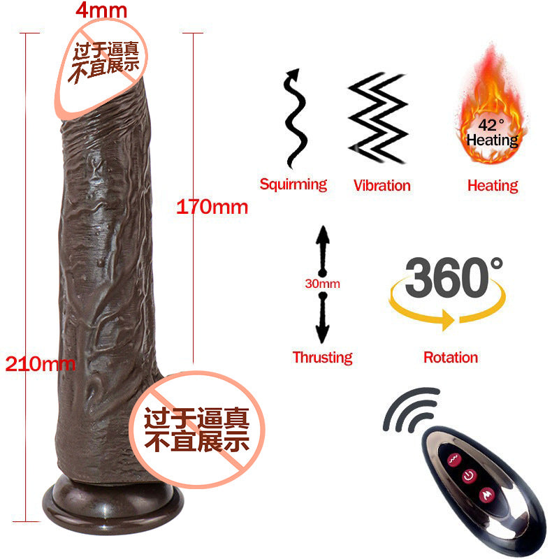 hot-selling Roman Emperor automatic thrusting telescopic simulation silicone penis female dildo sex products factory