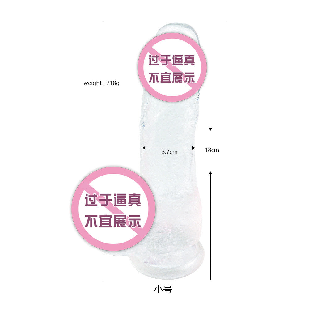 Adult products wholesale crystal transparent simulation penis masturbator dildo AliExpress Amazon regular explosion