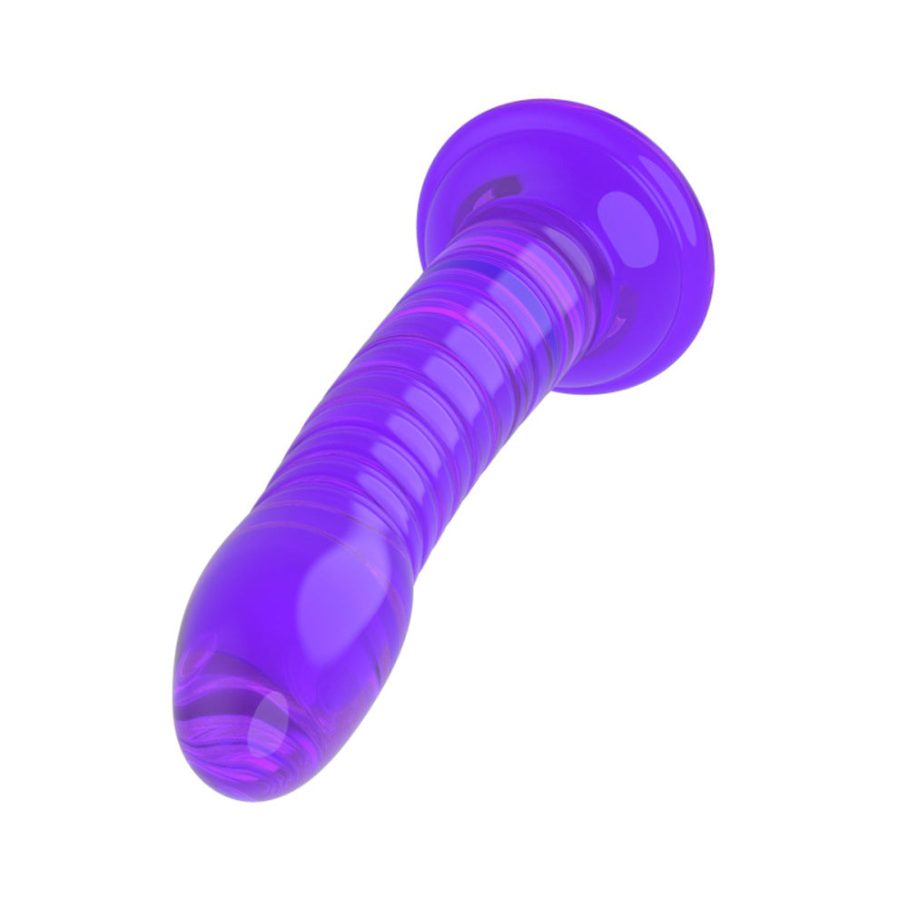 Orissi adult female products threaded simulation penis transparent jelly crystal dildo jj suction cup penis backyard
