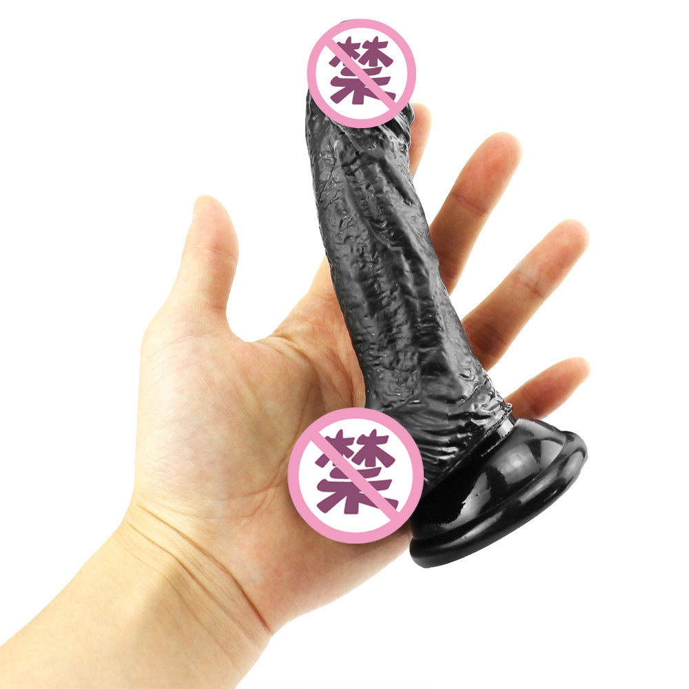 Colorful crystal small penis junior female masturbator suction cup manual dildo adult anal plug sex products