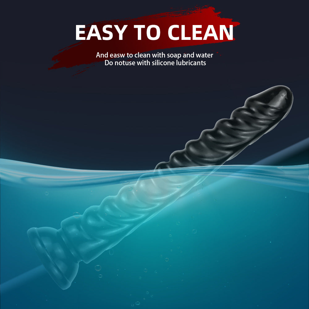 Big dragon scale black slender simulated penis suction cup simulated dildo big penis female masturbator adult products