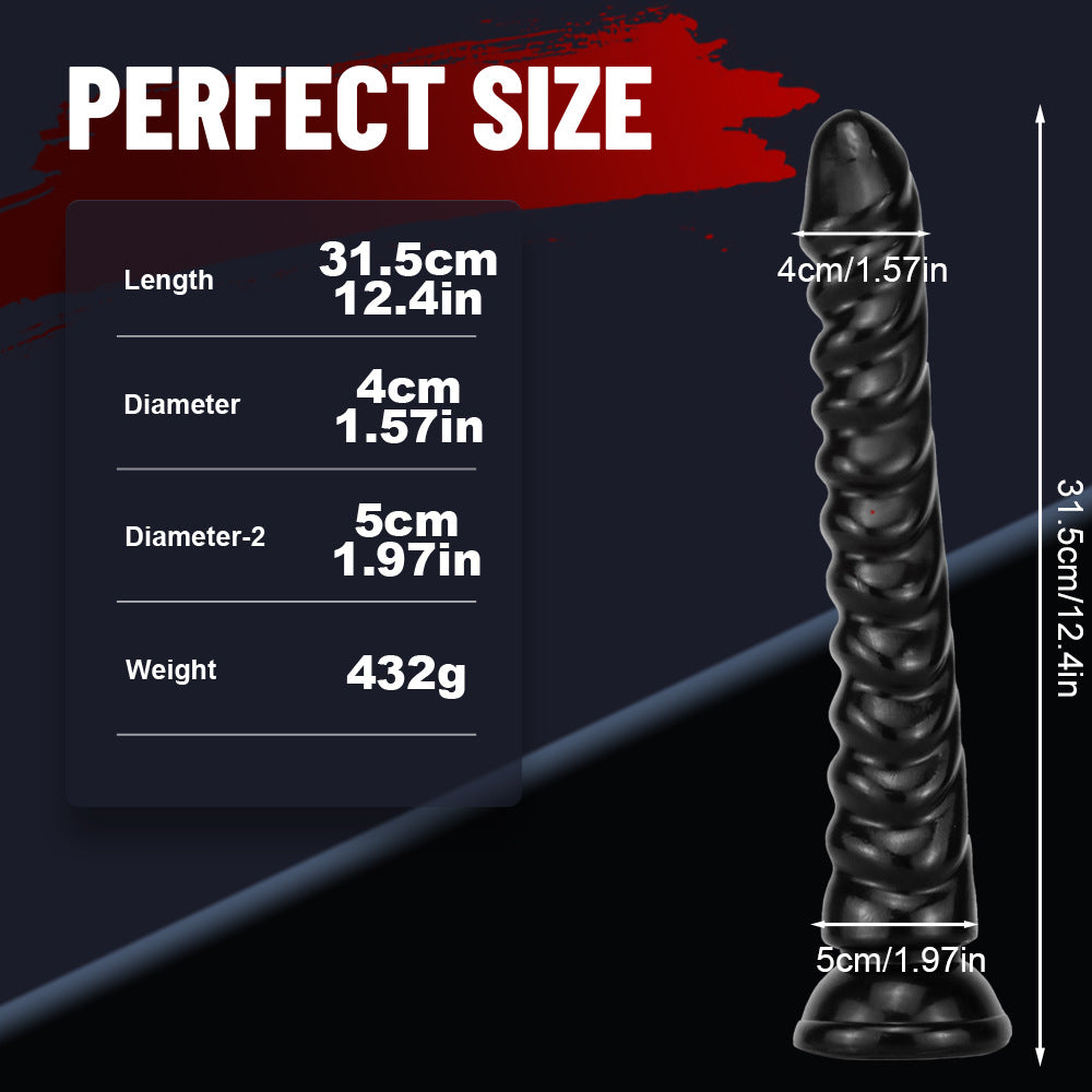 Big dragon scale black slender simulated penis suction cup simulated dildo big penis female masturbator adult products