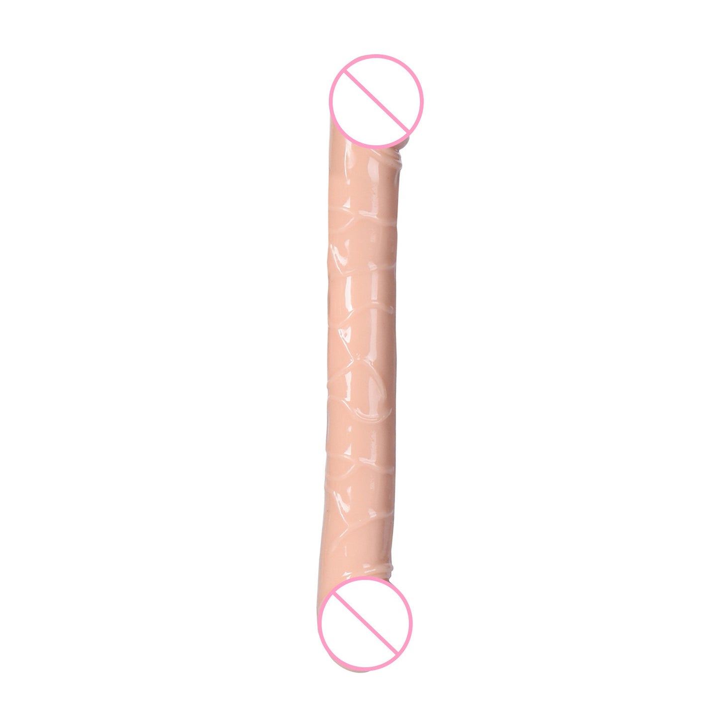Cross-border double-headed penis simulation gay lesbian with extended transparent dildo color masturbator stick adult products