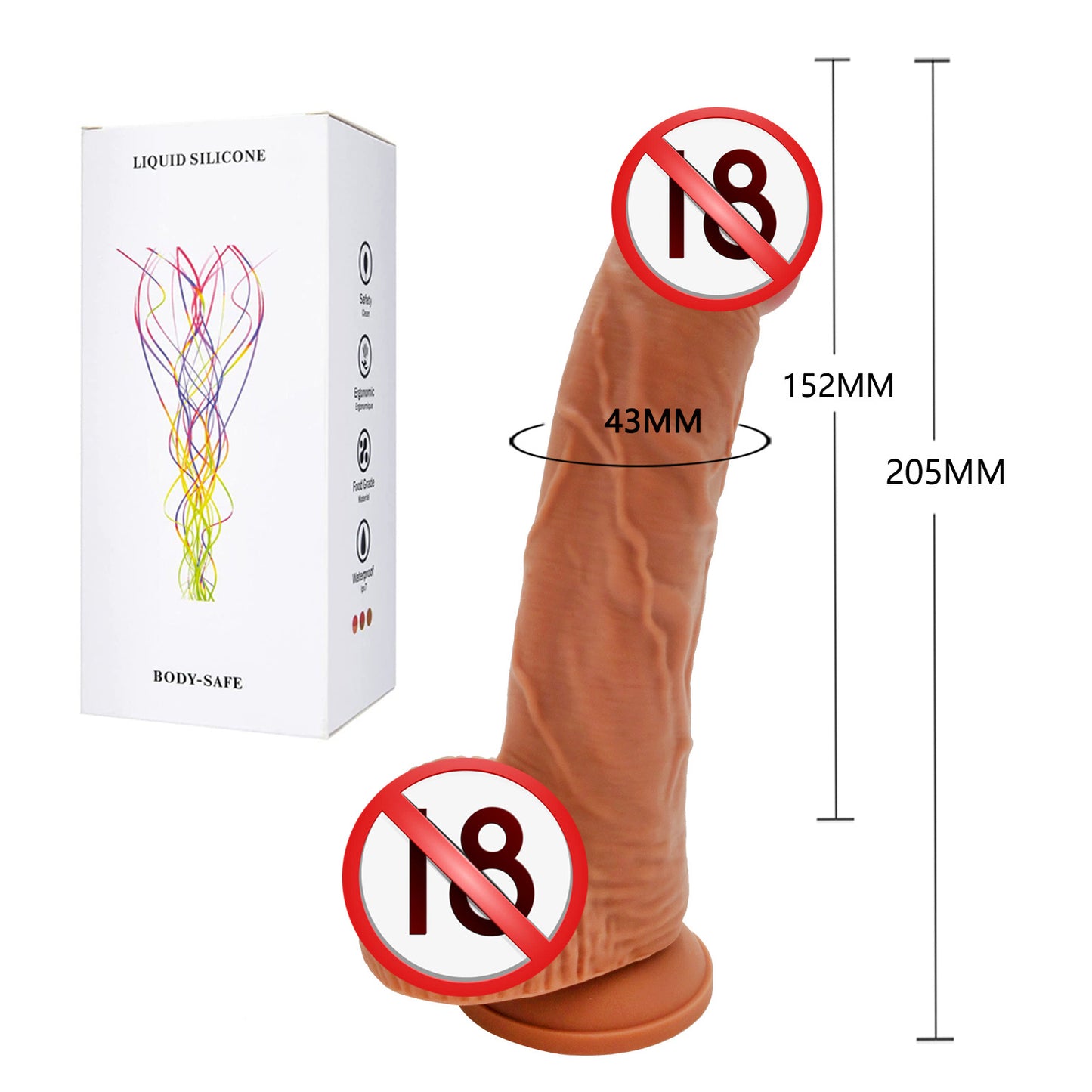 super soft liquid silicone simulation penis female masturbator wearing adult products fake penis