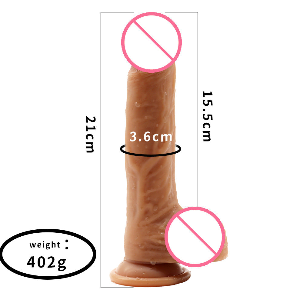 Fun Real Muscle Tyrant Masturbator Women's Liquid Silicone Super Soft Simulation Dildo Penis Female Sex Products