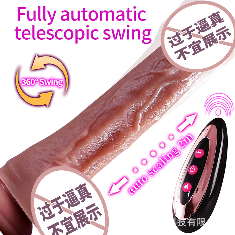 Foreign trade hot-selling simulated penis women's silicone electric dildo masturbator adult sex toys factory direct sales