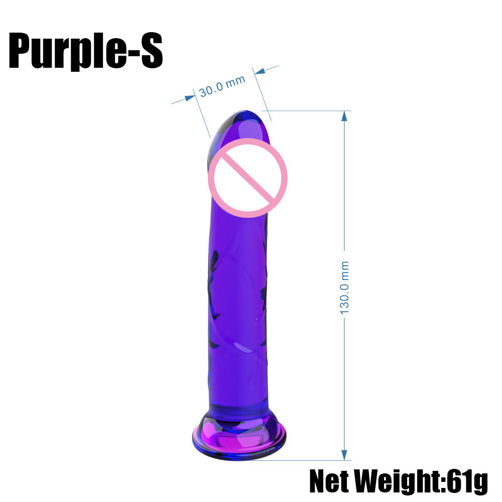 Simulated textured suction cup, penis, multi-colored jelly, dildo, adult sex products, manufacturers can send one piece at the source.