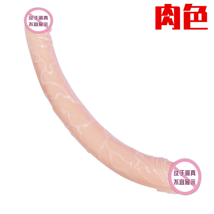 Double-headed Dildo Two-headed Dragon Lala Lesbian Sharing Simulation Dildo Sex Gay Sex Adult Products