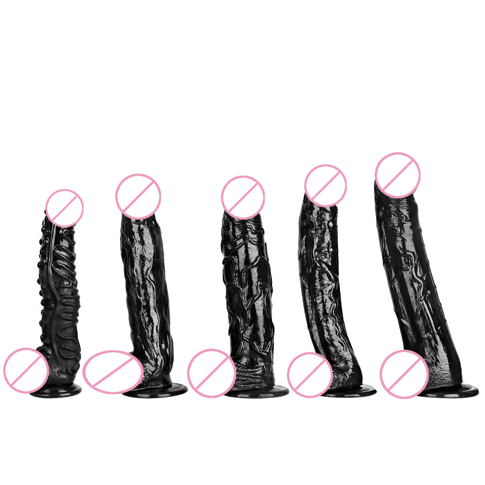 Black Big Dildo Large Thick Super Long Black Big Mac Big Simulation Dildo Stud Anal Plug Fisting Sex Tool