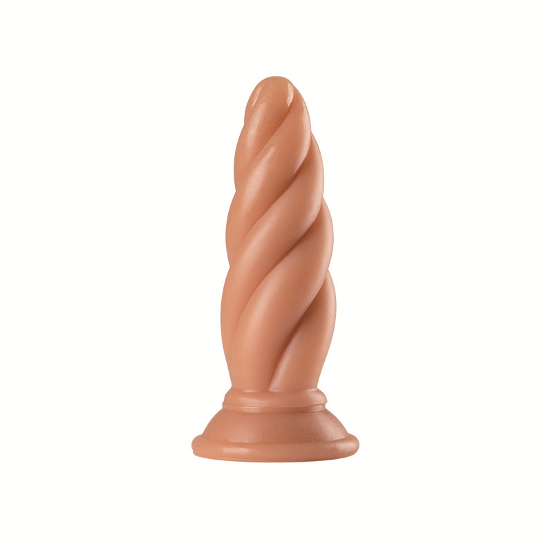 Adult sex products factory female masturbator simulation solid dildo manual suction cup anal plug B016 wholesale