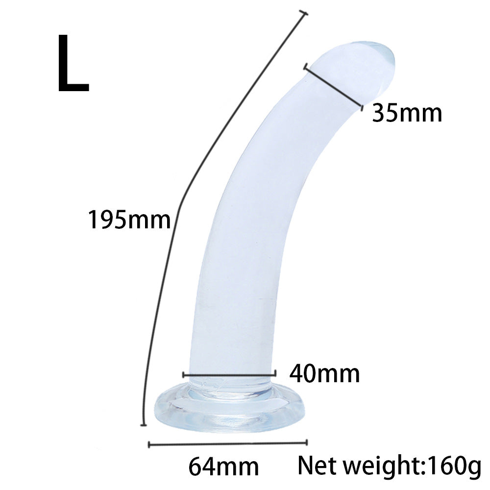 Transparent suction cup anal strip anal plug anal dilator for men and women, backyard masturbator simulation dildo gay gay products