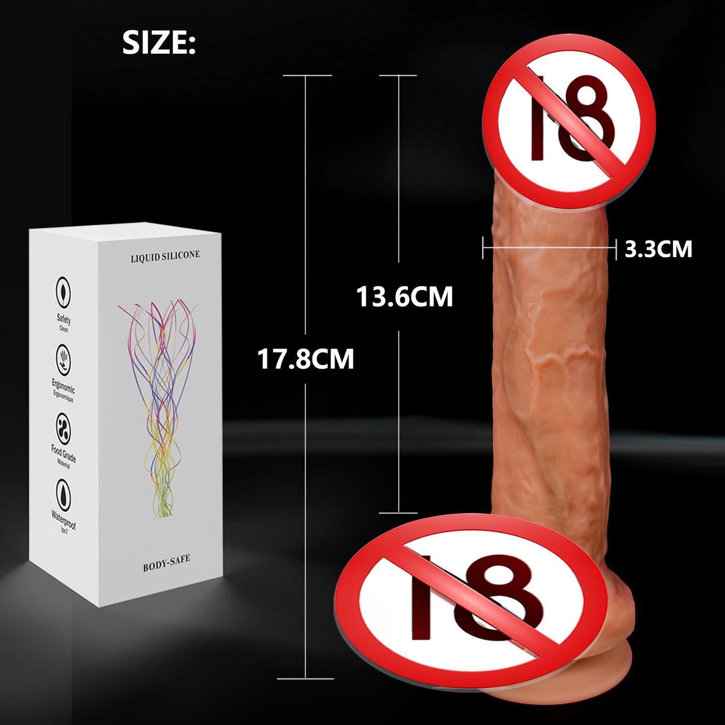 Amazon foreign trade super soft liquid silicone simulation penis female masturbator wearing adult products fake penis factory