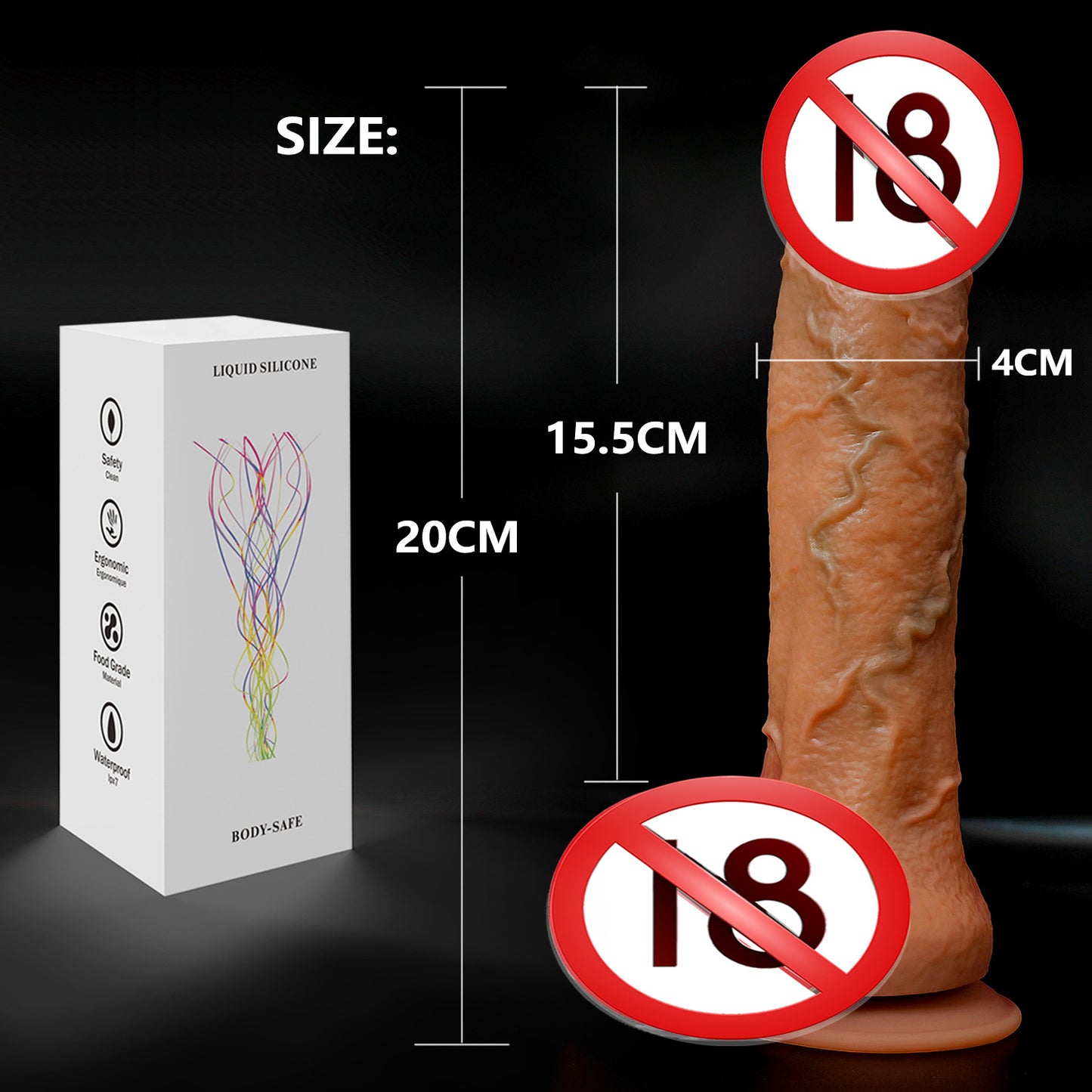 Amazon foreign trade super soft liquid silicone simulation penis female masturbator wearing adult products fake penis factory