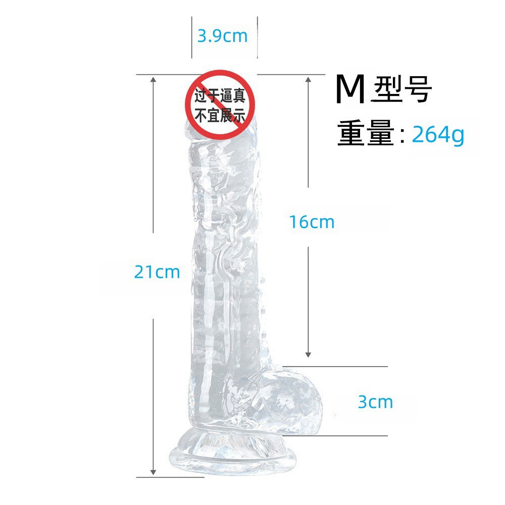 Crystal transparent simulated penis female masturbation dildo seven models adult sex female products soft glue