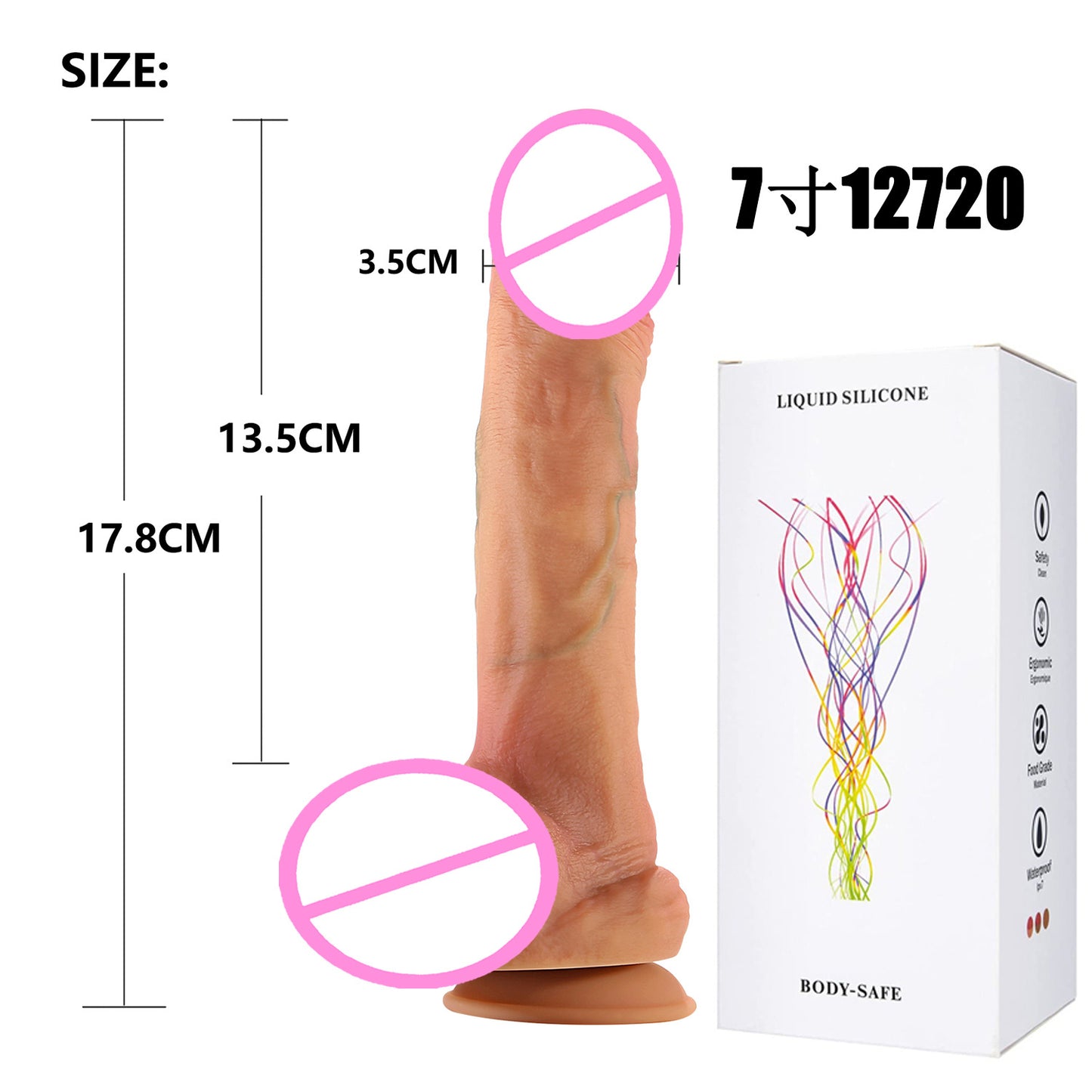 Female masturbation sex toy oversized silicone penis soft meat realistic fake penis adult sex toys fake jj wholesale