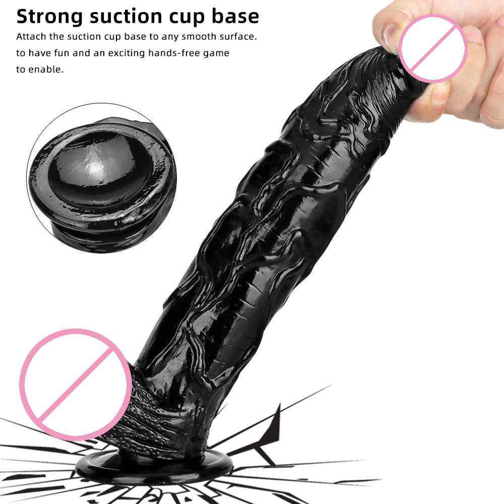 Black Big Dildo Large Thick Super Long Black Big Mac Big Simulation Dildo Stud Anal Plug Fisting Sex Tool