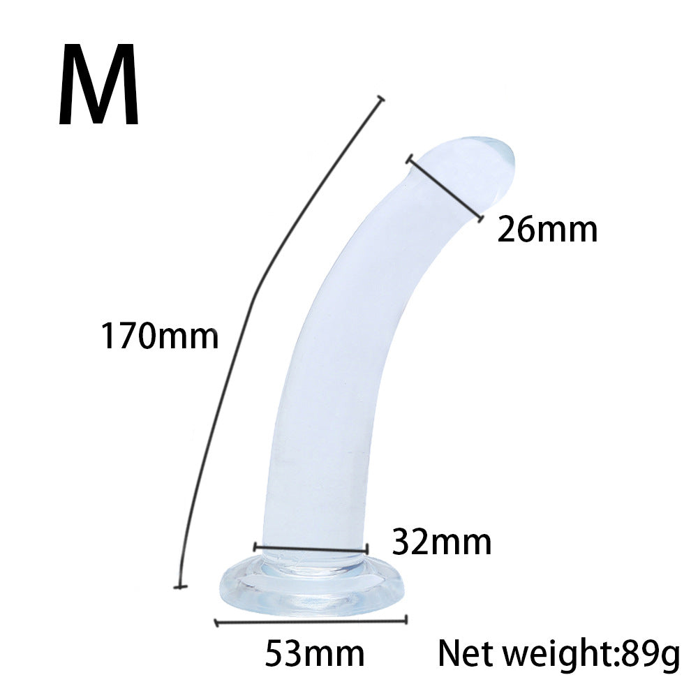 Transparent suction cup anal strip anal plug anal dilator for men and women, backyard masturbator simulation dildo gay gay products