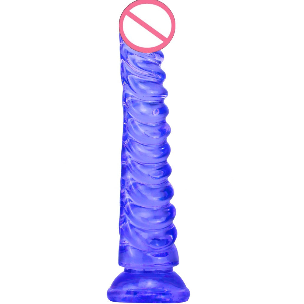 Factory dragon scale crystal simulation penis adult sex products backyard anal plug masturbation transparent male and female dildo