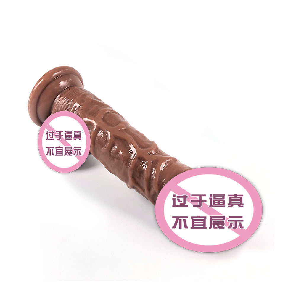 5.2 Big waist thick simulated penis female masturbation appliance male root inverted mold female adult products dildo