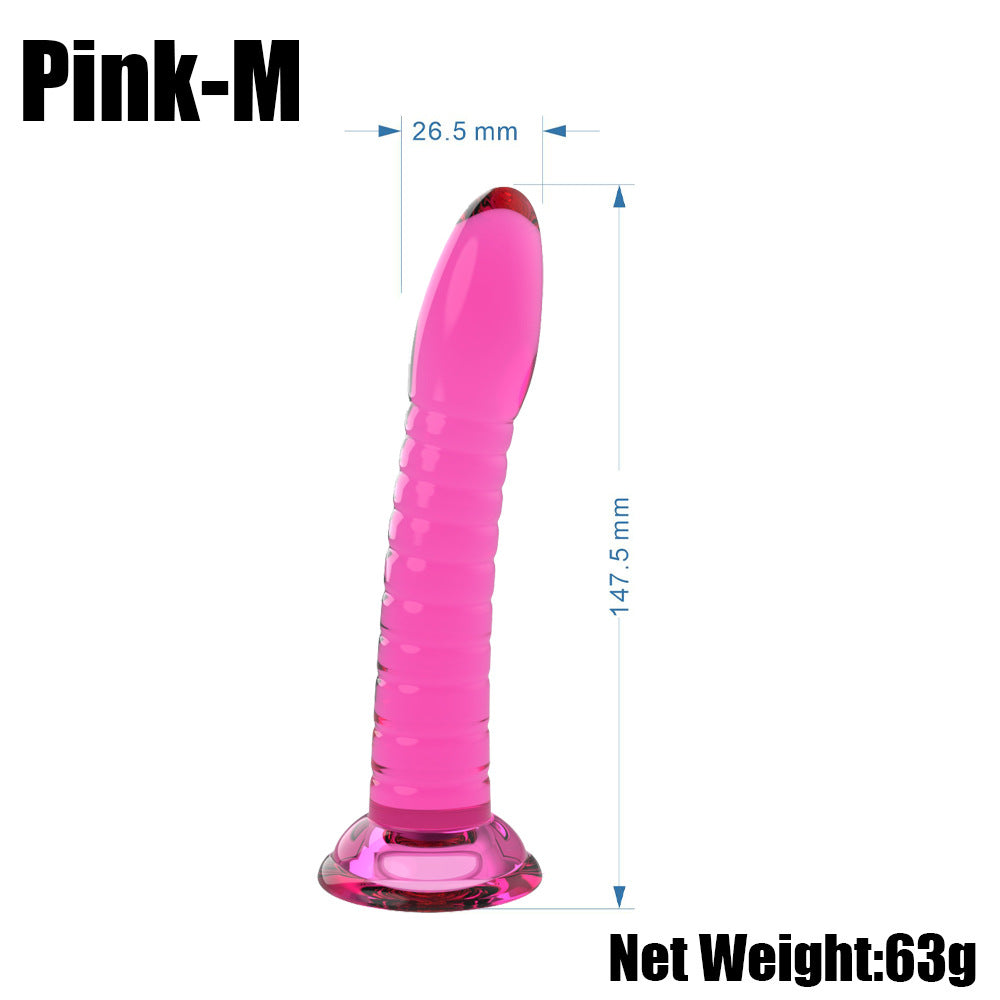 Orissi adult female products threaded simulation penis transparent jelly crystal dildo jj suction cup penis backyard