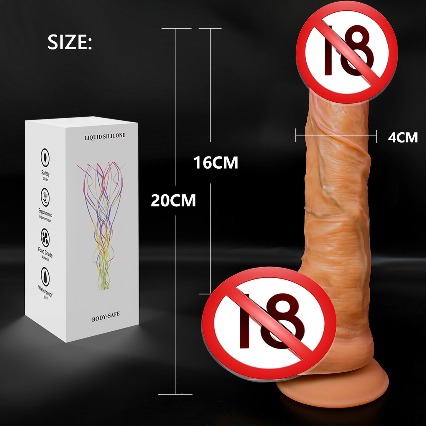 Amazon foreign trade super soft liquid silicone simulation penis female masturbator wearing adult products fake penis factory